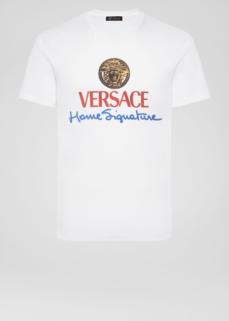 Versace Home Signature Logo T-shirt Herr - 254078DON